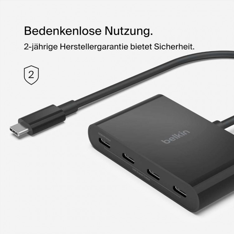 Belkin AVC018btBK Connect USB-C to 4-Port USB-C HubΜαύρο