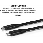 Thunderbolt™ 3 Cable (USB-C™ to USB-C) 100W 0.8m - F2CD084bt0.8MBK