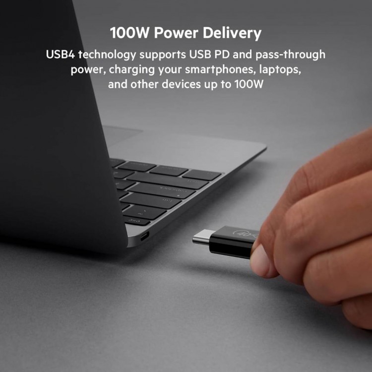 Thunderbolt™ 3 Cable (USB-C™ to USB-C) 100W 0.8m - F2CD084bt0.8MBK