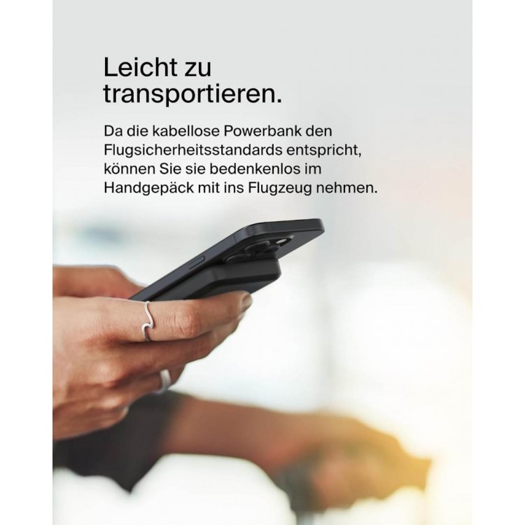 Belkin Qi2 BOOST↑CHARGE™ Pro MagSafe Ασύρματο Μαγνητικό PowerBank με Kickstand, 5.000mAh - ΜΑΥΡΟ - BPD006btBK