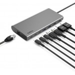 BELKIN Connect Universal USB-C 8-IN-1 DUAL DISPLAY Monitor HUB, 100W PD - INC015BTSGY-CZ