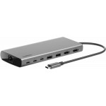 BELKIN Connect Universal USB-C 8-IN-1 DUAL DISPLAY Monitor HUB, 100W PD - INC015BTSGY-CZ