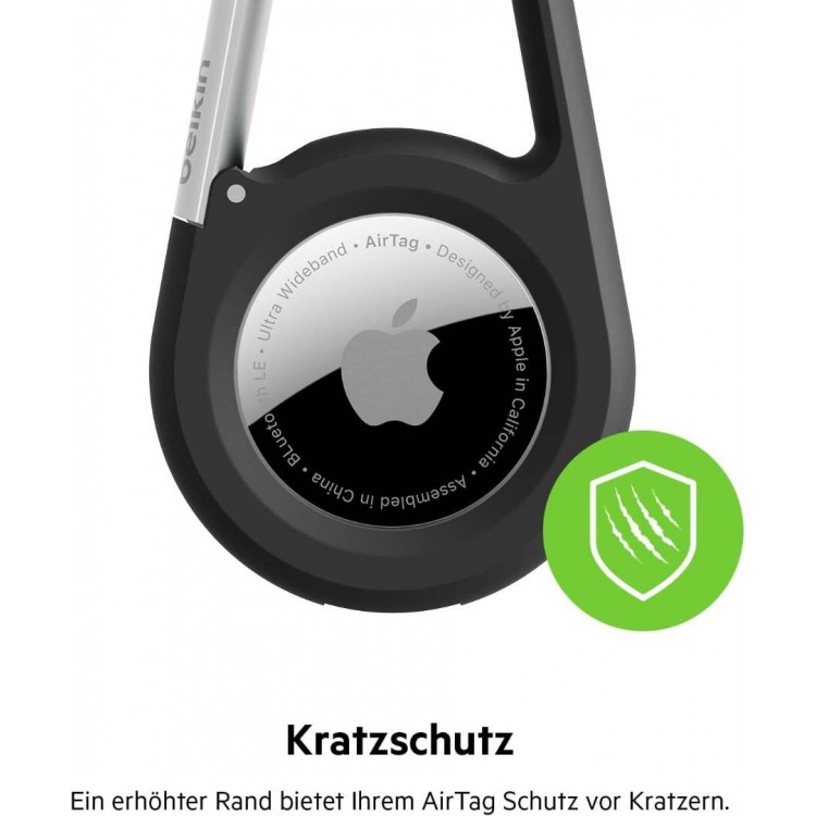Belkin MSC008btBK Secure Holder with Carabiner for AirTagΜαύρο