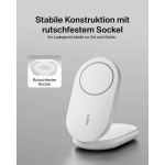 BOOST^CHARGE™ Qi2 15W Magnetic Foldable Wireless Charging Stand - ΛΕΥΚΟ - WIB007HQWH