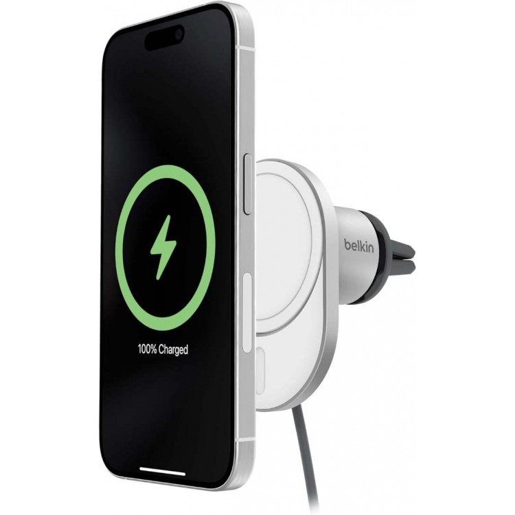 BOOST^CHARGE™ Qi2 15W Magnetic Car Vent Mount (No car charge incl) - WIC008BTGR-NCV2