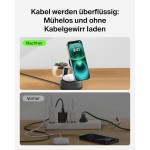 BELKIN UltraCharge Pro 25W Qi2 3-σε-1, MagSafe Σταθμός Ασ΄υρματης φόρτισης - ΜΑΥΡΟ - WIZ040kqCH