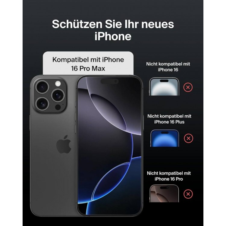 Belkin ScreenForce UltraGlass 2 Anti-Microbial γυαλί προστασίας για Apple iPhone 16 Pro Max - OVA158hq