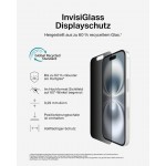 BELKIN ScreenForce Recycled Invisiglass TEMPERED GLASS Privacy Anti-Microbial Screen Protection for APPLE  iPhone 16/15/14 Pro - OVA167hq