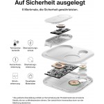  Belkin BoostCharge Inductive Qi2 3-in-1 15W MagSafe Foldable Charger with Stand for Apple iPhone, Apple Watch, AirPods with Power Supply - White - WIZ029VFWH