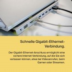 Belkin USB-C Hub, 11-in-1 MultiPort Adapter Dock with 4K HDMI, DisplayPort, VGA, and 100W for Charging, 3x USB A, Gigabit Ethernet, SD, MicroSD, 3.5mm Jack for Devices - INC004btSGY