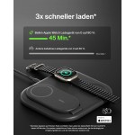 BELKIN BoostCharge Inductive Qi2 3-in-1 15W MagSafe Foldable Charger with Stand for Apple iPhone, Apple Watch, AirPods with Power Supply - ΜΑΥΡΟ - WIZ029VFBK