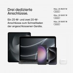  Belkin 67W Trio USB-C PD 3.1 Ταχυ-Φορτιστ΄ής με PPS BoostCharge , 3Xθύρες για APPLE iPhone 16/15 Series, MacBook Pro, AirPods, Galaxy - ΛΕΥΚΟ - WCC002VFWH