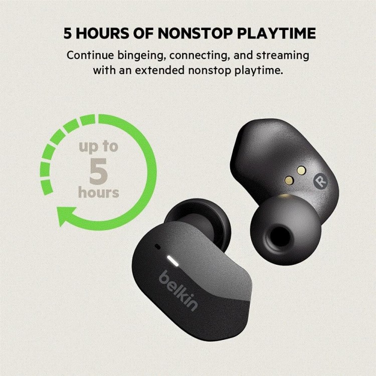 Belkin AUC001btBK SOUNDFORM™ True Wireless EarbudsΜαύρο