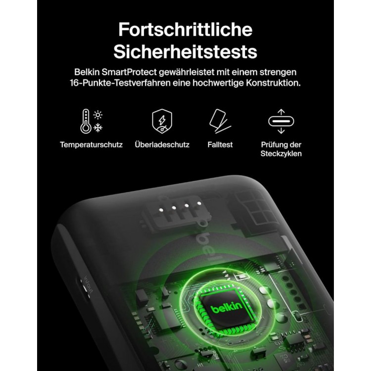 Belkin BOOSTCHARGE 20W POWER BANK 10.000mAh με οθόνη, 2XUSB-C Θύρες - ΜΑΥΡΟ - BPB027HQBK