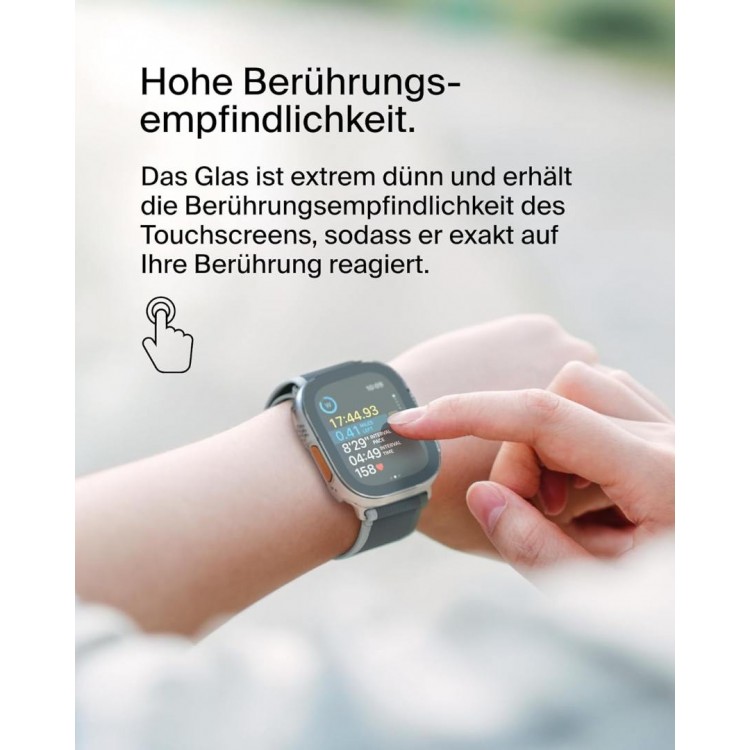 BELKIN TemperedCurve Screenforce 2 in 1 Anti-Microbial Θήκη με προστασία οθόνης για Apple Watch Ultra, Ultra 2 49mm - OWA001ZZCL