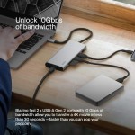 Belkin INC009btSGY Multiport Adapter, USB-C® 7-in-1Ασημί