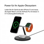 Belkin 3-in-1 Wireless Charger with MagSafe Black V2 - Μαύρο - WIZ017vfBK