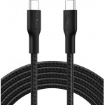 Belkin BOOST↑CHARGE™ PRO USB-C® σε USB-C Braided silicone Καλώδιο 240W, για APPLE iPhone 16, Galaxy S25, Pixel 9, MacBook, iPad Pro - Μαύρο - CAB025HQ3MBK