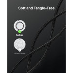 Belkin BOOST↑CHARGE™ PRO USB-C® σε USB-C Braided silicone Καλώδιο 240W, για APPLE iPhone 16, Galaxy S25, Pixel 9, MacBook, iPad Pro - Μαύρο - CAB025HQ3MBK