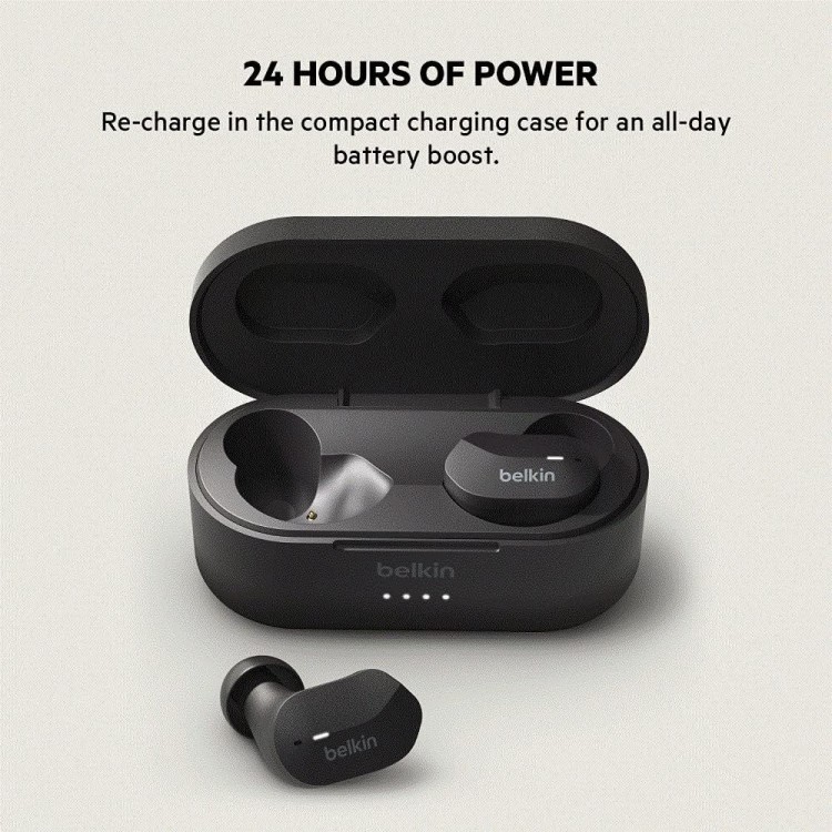 Belkin AUC001btBK SOUNDFORM™ True Wireless EarbudsΜαύρο