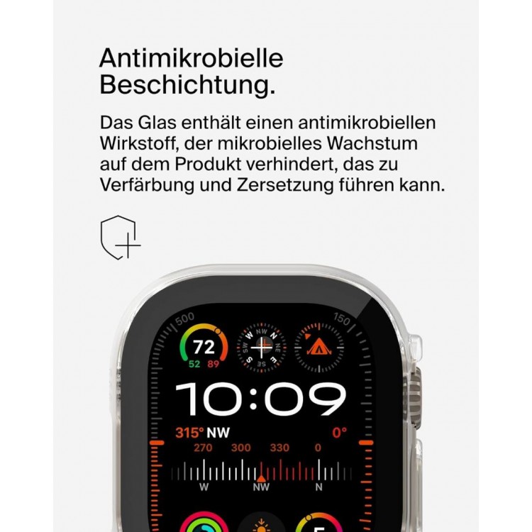 BELKIN TemperedCurve Screenforce 2 in 1 Anti-Microbial Θήκη με προστασία οθόνης για Apple Watch Ultra, Ultra 2 49mm - OWA001ZZCL