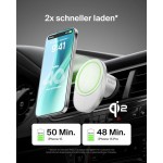 BOOST^CHARGE™ Qi2 15W Magnetic Car Vent Mount (No car charge incl) - WIC008BTGR-NCV2