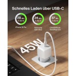 BELKIN 45W BoostCharge Compact USB-C PD Οικιακός φορτιστής με PPS & 1μ. USB-C  3.0Amp PVC καλώδιο - ΛΕΥΚΟ - WCA013kq1MWH-B6