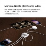 BELKIN 4-PORT HUB Type-C - USB POWER EXTENDER, 2M - ΛΕΥΚΟ - BUZ001BT2MWHB7