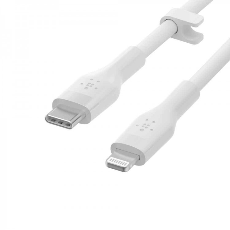 Belkin CAA009bt3MWH BOOST↑CHARGE™ Flex USB-C Cable with Lightning ConnectorWhite