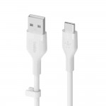 Belkin CAB008bt1MWH BOOST↑CHARGE™ Flex USB-A to USB-C CableWhite