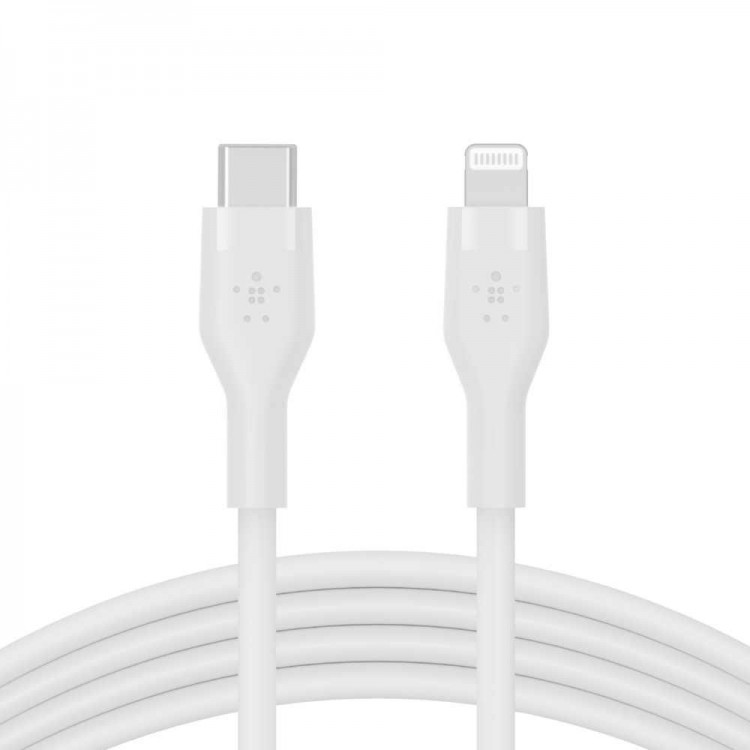 Belkin CAA009bt3MWH BOOST↑CHARGE™ Flex USB-C Cable with Lightning ConnectorWhite