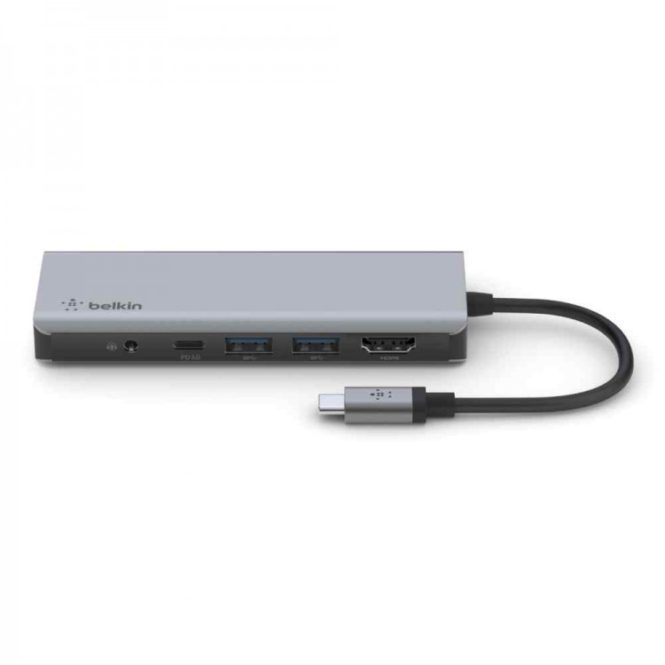 Belkin AVC009btSGY CONNECT™ USB-C 7-in-1 Multiport Hub Adapter