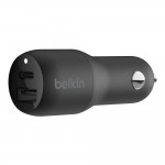 Belkin CCB004btBK 37W PD Dual Standalone Car Charger (25W USB-C & 12W USB-A) - ΜΑΥΡΟ