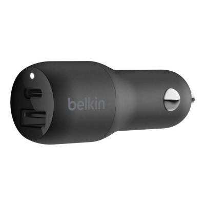 Belkin CCB003btBK 32W PD Dual Standalone Car Charger (20W USB-C & 12W USB-A) - BLACK