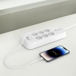 Belkin SRB002vf2M Surge Protector with USB-C® and USB-A Ports (6 Outlets with 1 USB-A & 1 USB-C)Λευκό