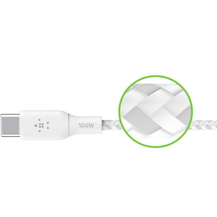Belkin CAB014bt2MBK BOOST↑CHARGE™ USB-C® to USB-C Cable 100WΛευκό