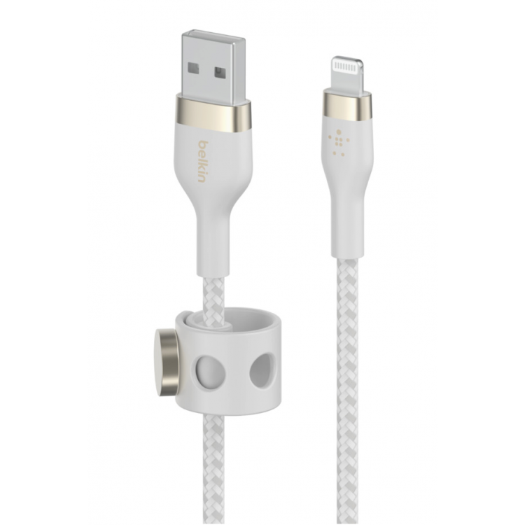 Belkin CAA010bt1MWH BOOST↑CHARGE™ PRO Flex USB-A Cable with Lightning ConnectorWhite