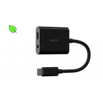 Belkin NPA004btBK 3.5mm Audio + USB-C™ Charge Adapter
