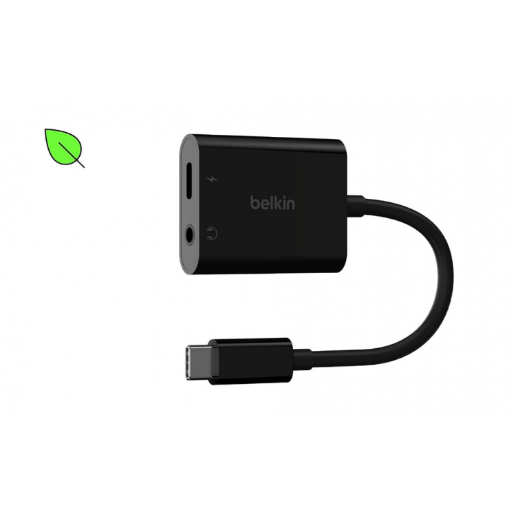 Belkin NPA004btBK 3.5mm Audio + USB-C™ Charge Adapter