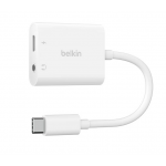 Belkin NPA004btWH 3.5mm Audio + USB-C™ Charge Adapter