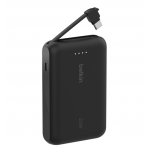 ΦΟΡΗΤΟ ΜΠΑΤΑΡΙΑ BOOSTCHARGE 10K, 20W PD με ενσωματωμένο καλώδιο USB-C, μαύρο