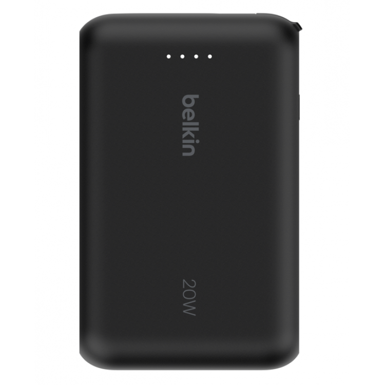 ΦΟΡΗΤΟ ΜΠΑΤΑΡΙΑ BOOSTCHARGE 10K, 20W PD με ενσωματωμένο καλώδιο USB-C, μαύρο