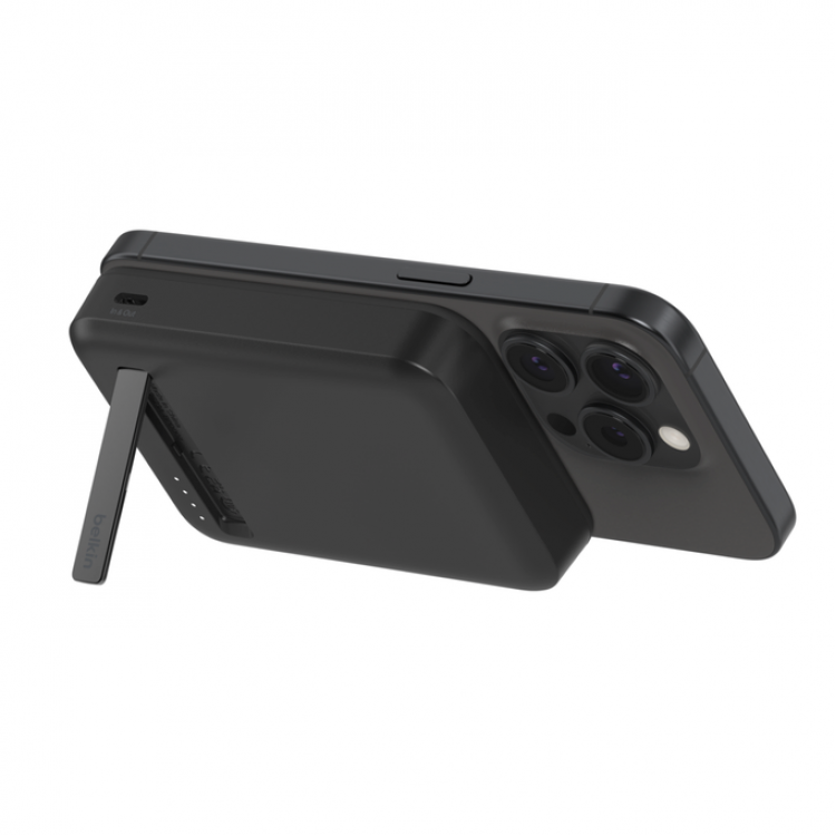 BELKIN 8K Qi2 15W, MAGNETIC WIRELESS POWER BANK + KICK STAND, BLACK - BPD007BTBK