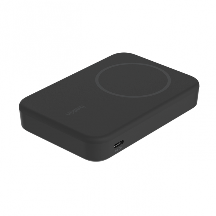 BELKIN 8K Qi2 15W, MAGNETIC WIRELESS POWER BANK + KICK STAND, BLACK - BPD007BTBK