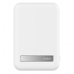 BELKIN 8K Qi2 15W, MAGNETIC Ασύρματης Φλορτισης POWER BANK + KICK STAND - ΛΕΥΚΟ - BPD007BTWH