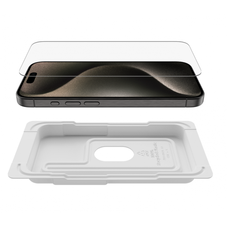 BELKIN SFGlass Anti-Microbial Screen Protection for iPhone 15 Pro 6.1 - OVA133zz