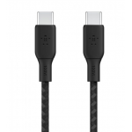 Belkin BOOST↑CHARGE™ PRO USB-C® σε USB-C Braided silicone Καλώδιο 240W, για APPLE iPhone 16, Galaxy S25, Pixel 9, MacBook, iPad Pro - Μαύρο - CAB025HQ3MBK