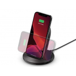 Belkin WIB002vfBK 15W Wireless Charging Stand + QC™ 3.0 24W Wall ChargerΜαύρο