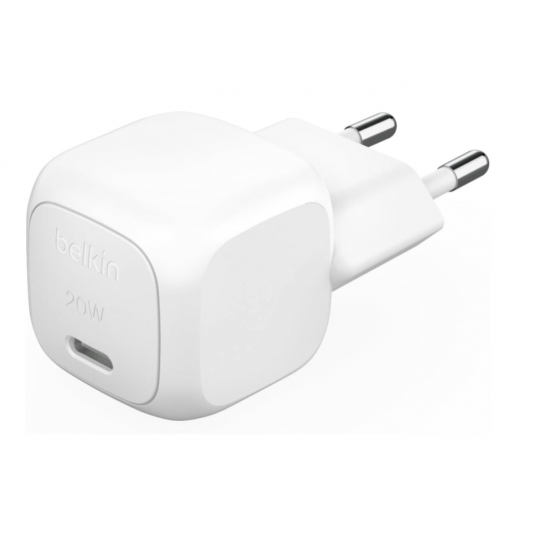 BELKIN 20W BoostCharge USB-C PD Οικιακός φορτιστής με PPS - ΛΕΥΚΟ - WCA009kqWH