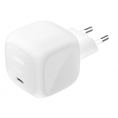 BELKIN 65W BoostCharge PD USB-C PD Οικιακός φορτιστής με PPS - ΛΕΥΚΟ - WCA011kqWH